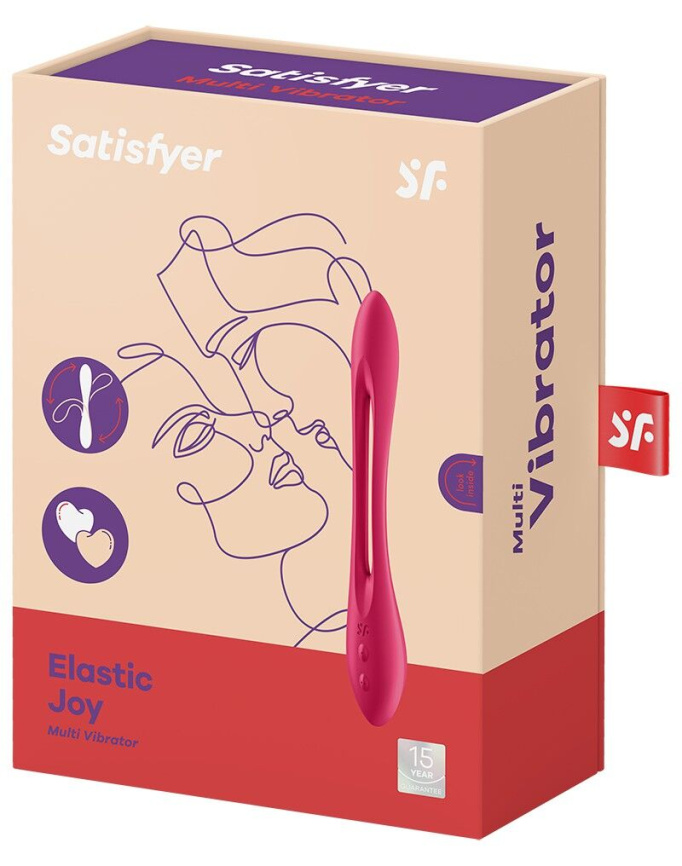 Універсальний гнучкий вібратор для пар Satisfyer Elastic Joy Red фото 6