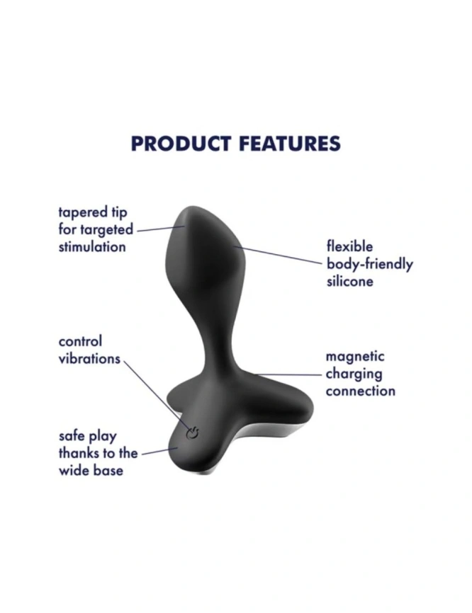 Анальная пробка с вибрацией Satisfyer Game Changer Black фото 4