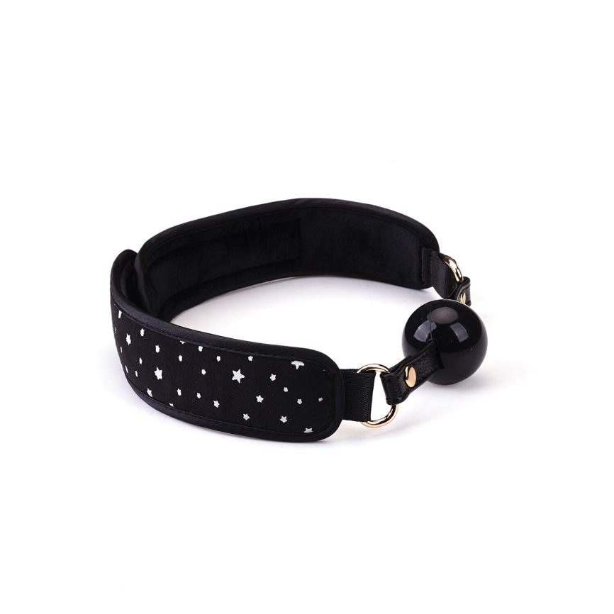 Набір Liebe Seele Stary Nights 7pcs Bondage Kit, фіксатори, нашийник з повідцем, кляп, флогер, маска фото 3