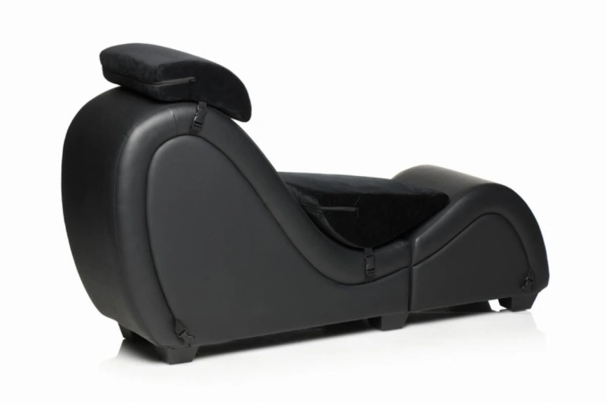 Секс-кресло с подушками Master Series Kinky Sex Lounge with Cushions - Black фото 3