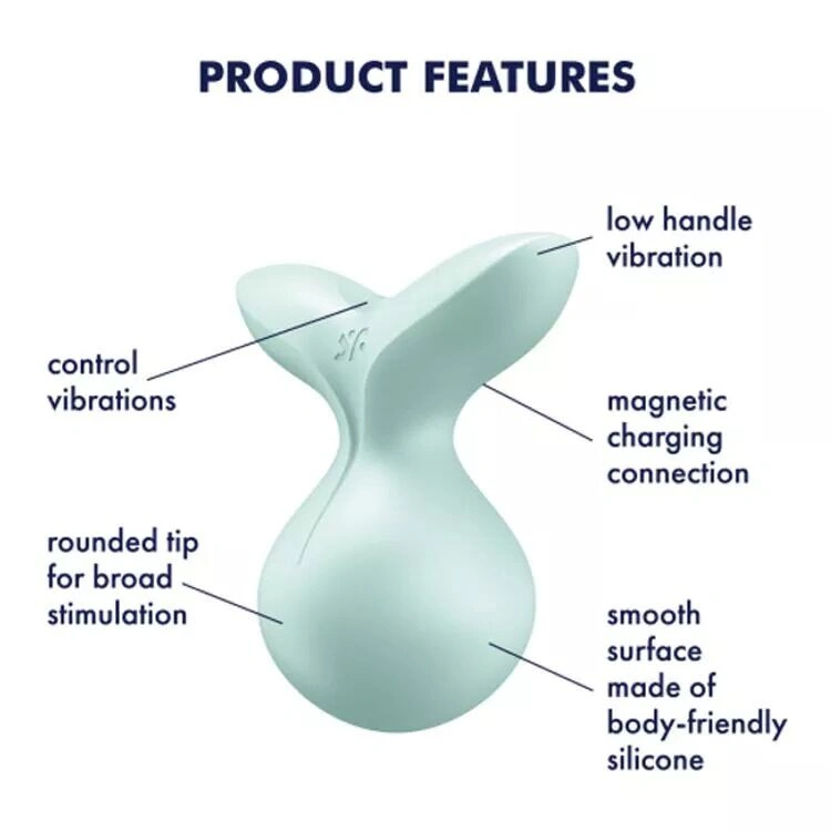 Мини-вибромассажер Satisfyer Viva la Vulva 3 Mint фото 7