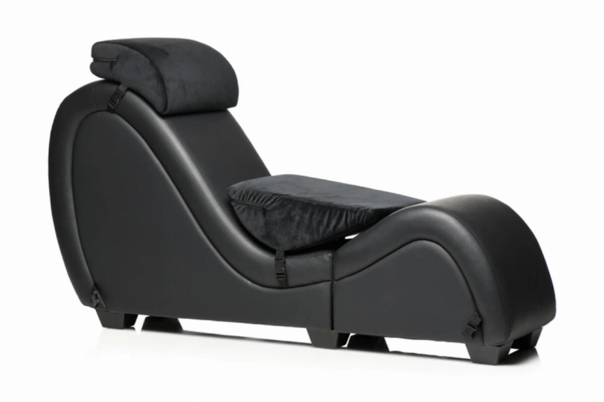 Секс-кресло с подушками Master Series Kinky Sex Lounge with Cushions - Black фото 2