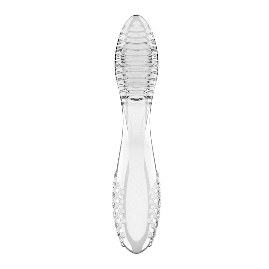 Двосторонній скляний дилдо Satisfyer Dazzling Crystal 2 Transparent фото 1