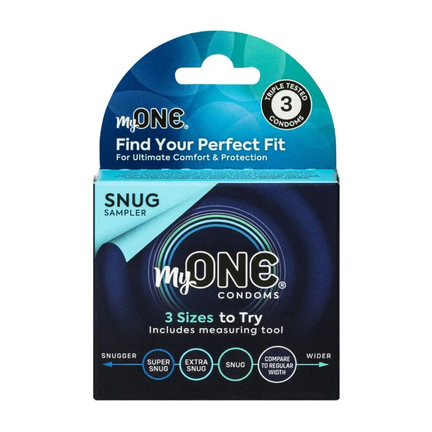 Презервативы MyONE Snug 3 Sampler шт, картонная коробка фото 1