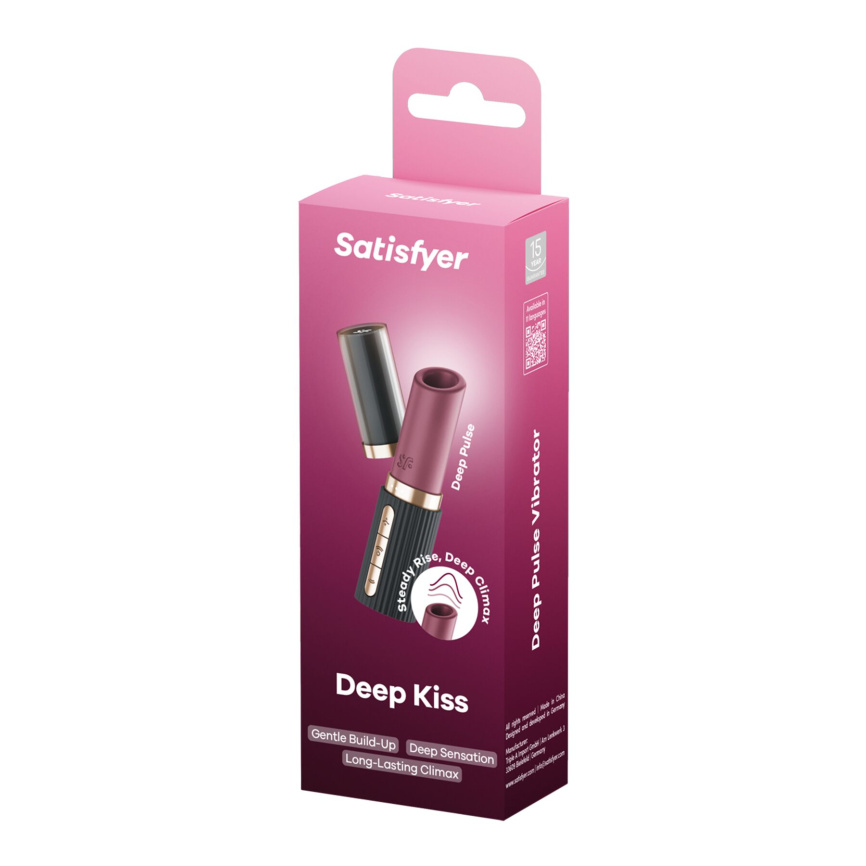 Вакуумний стимулятор Satisfyer Deep Kiss, магнітна технологія 3D Air Pulse, 30 режимів, кришечка фото 6