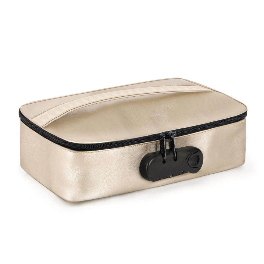 Кейс для игрушек Dorcel DISCREET BOX LUXURY GOLD, кодовый замок, 27×16×7,62 см фото 1
