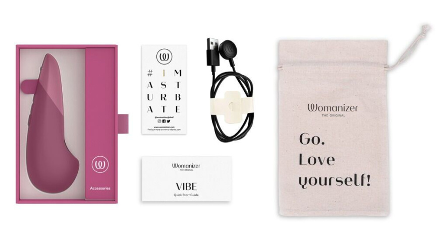 Мінівібратор Womanizer Vibe Dusky Pink, 3 авторежими + 10 рівнів інтенсивності фото 7