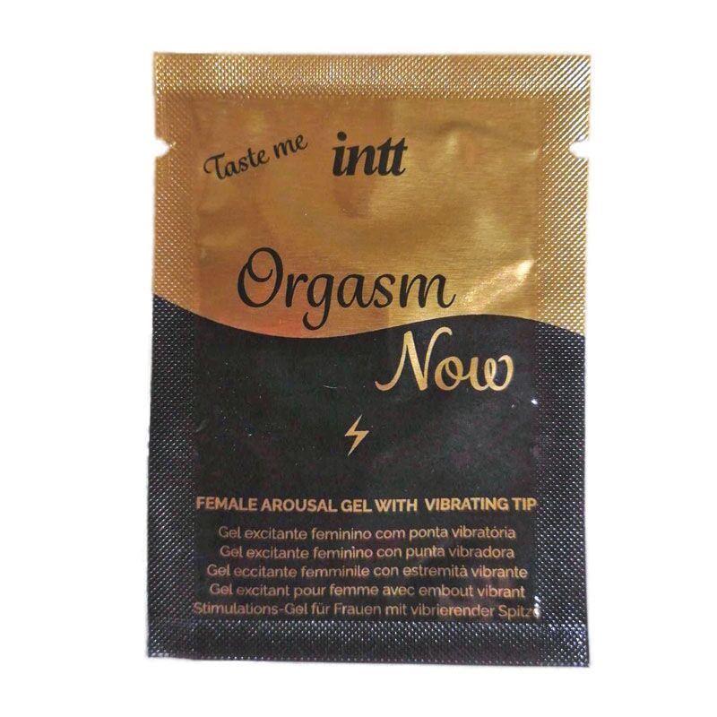 Пробник збуджувального гелю-вібратора для клітора 2-в-1 Intt Orgasm Now (2 мл) фото 1