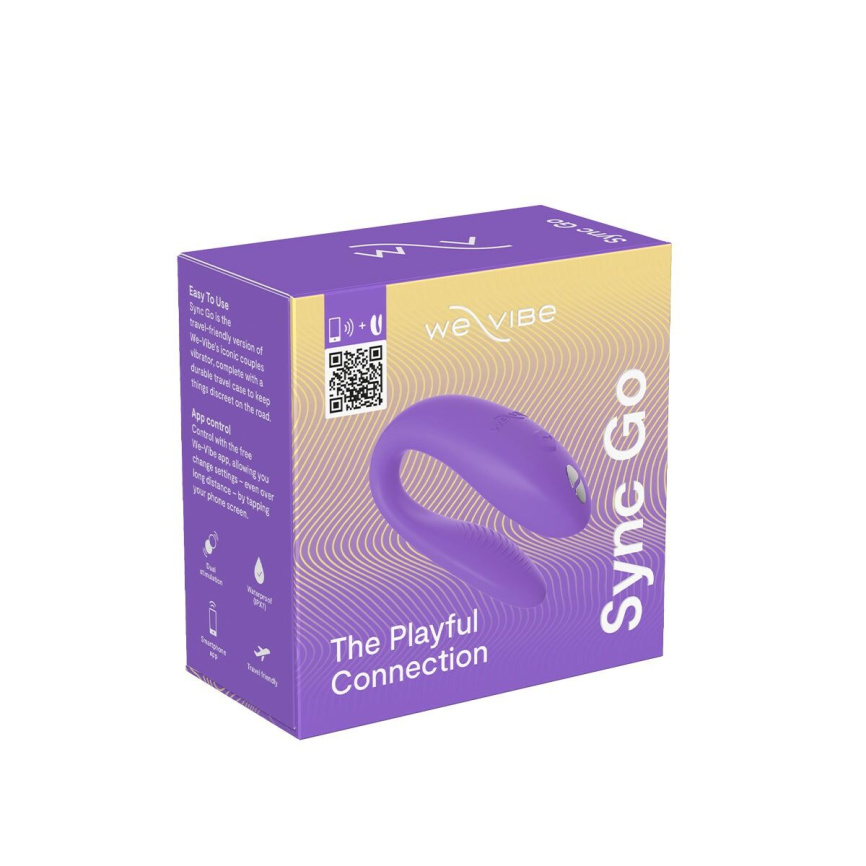 Смарт-вібратор для пар We-Vibe Sync GO Light Purple, тревел-кейс фото 10
