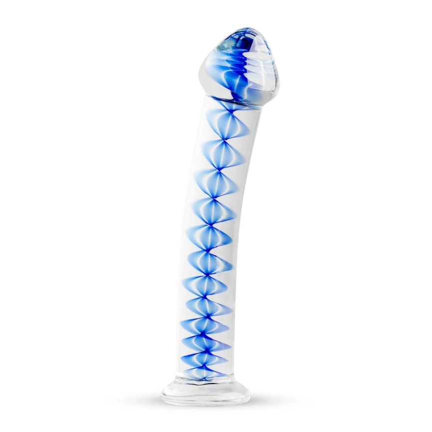 Стеклянный дилдо Gildo Glass Dildo No. 4, для точки G и простаты фото 1