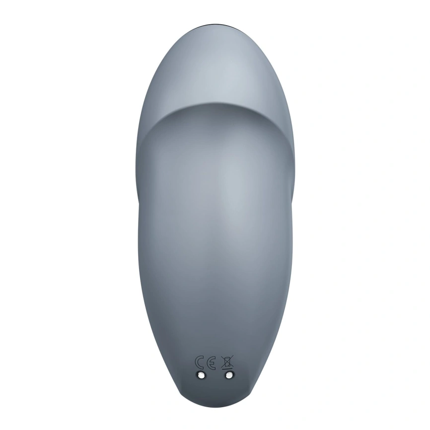 Вибростимулятор-пульсатор Satisfyer Tap & Climax 1 Bluegrey, эффект постукивания пальцем, 2 мотора фото 6