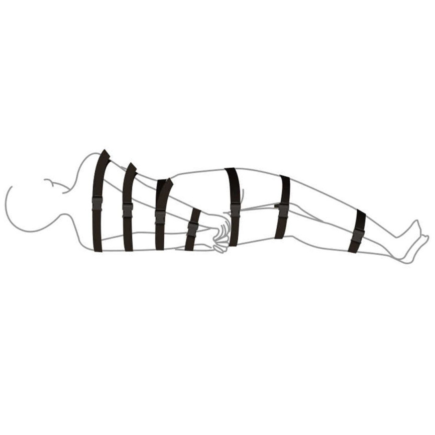 Ремені для бондажу Art of Sex - BDSM Bondage Black Night Simple фото 2