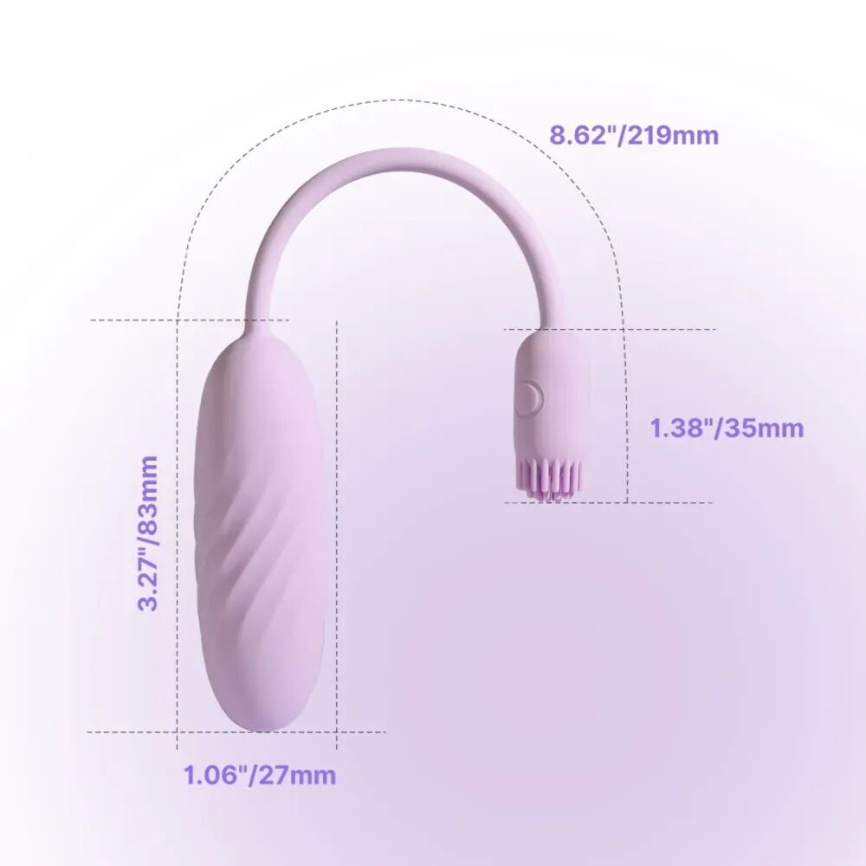 Віброяйце Svakom Plume Pastel Lilac  фото 6