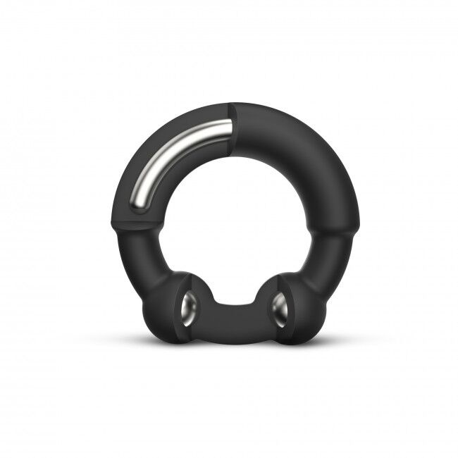 Ерекційне кільце з металевими вставками Dorcel STRONGER RING фото 1