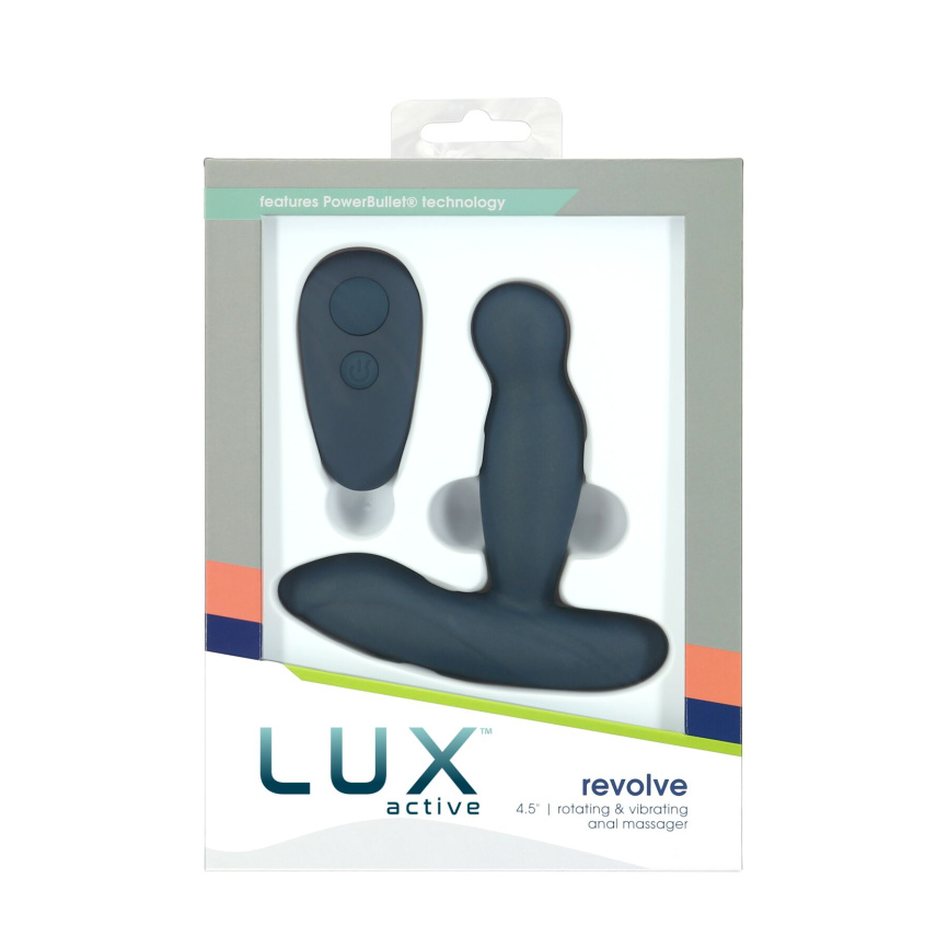 Масажер простати з ротацією та вібрацією Lux Active Revolve, пульт ДК фото 6