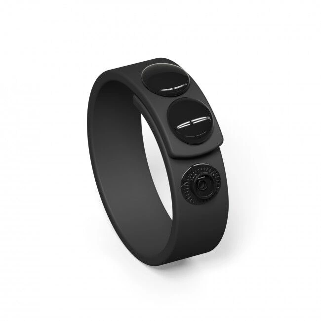 Регулируемое эрекционное кольцо на кнопках Love To Love HERO RING - BLACK ONYX фото 1