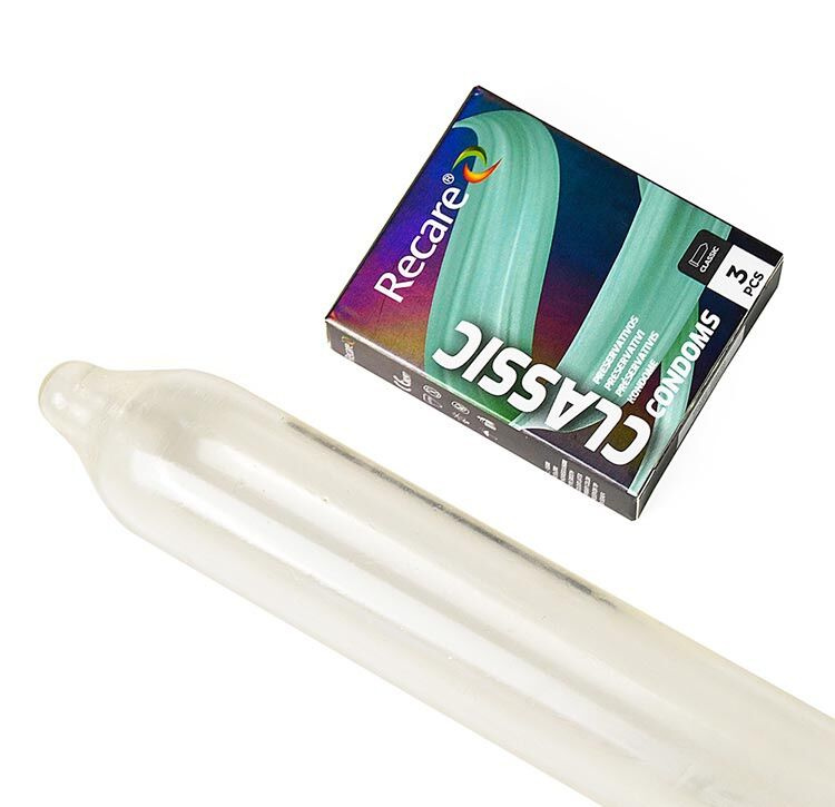 Презервативи Holographic Recare Classic Condoms 3 шт, класичні фото 4