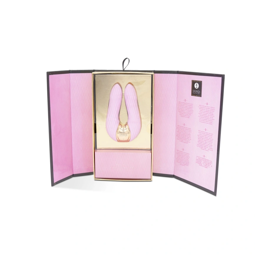 Вибратор для клитора Shunga Aiko Light Pink, гибкие кончики фото 8