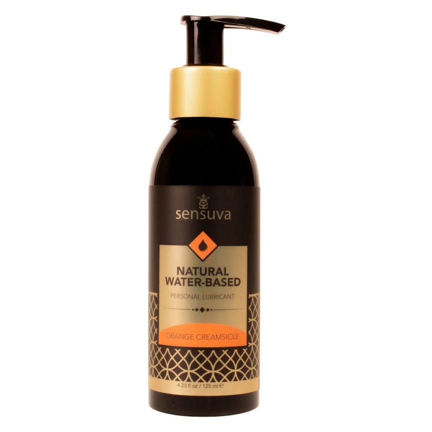 Змазка на водній основі Sensuva Natural Water-Based Orange Creamsicle 125мл без гліцерину, парабенів фото 1