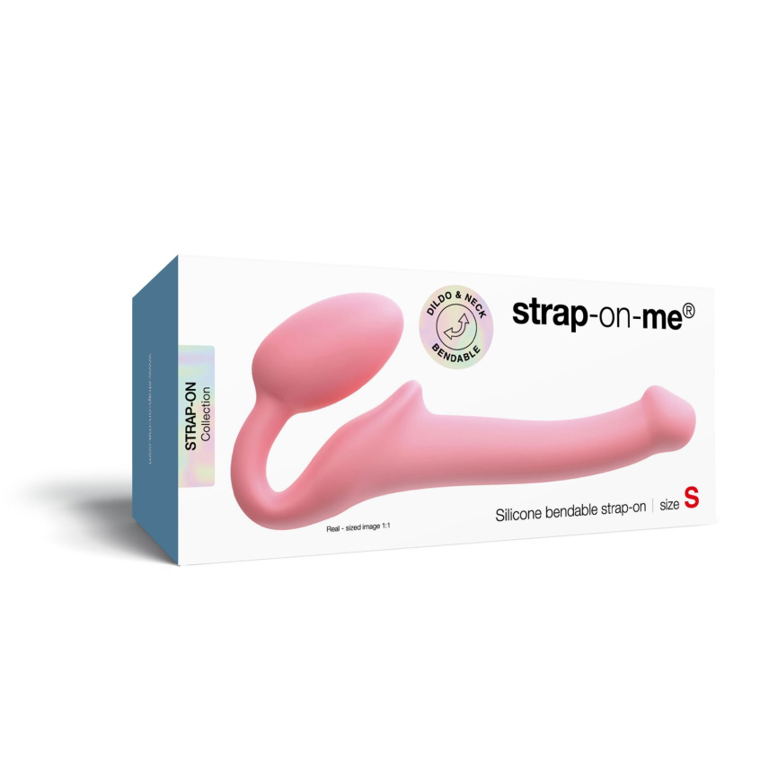 Безремінний страпон Strap-On-Me Rose S, повністю регульований, діаметр 2,7 см фото 7