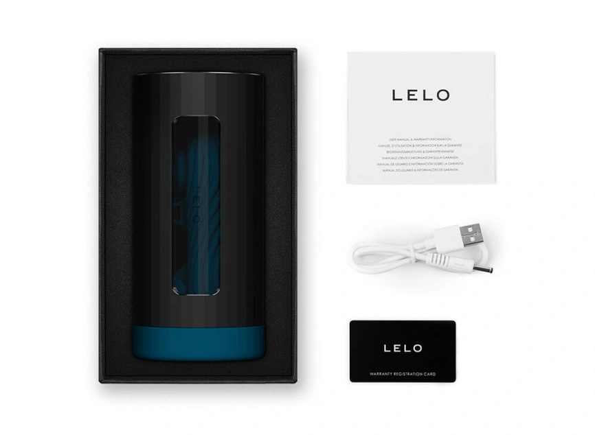 Смарт-мастурбатор LELO F1S V3 XL Teal, увеличенный, 2 мотора, 8 режимов, стимуляция звуковыми волнами фото 3