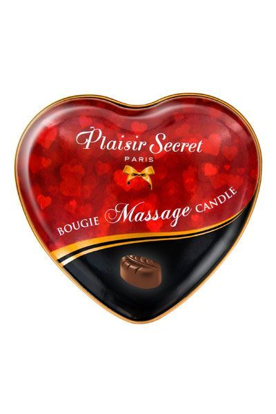 Масажна свічка-серце Plaisirs Secrets Chocolate (35 мл) фото 2