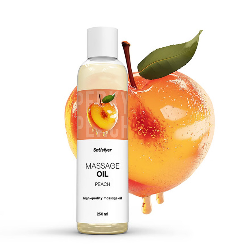 Розпродаж!!! Масажна олія Satisfyer Massage Oil Peach 250 мл (термін 30.04.2027) фото 2