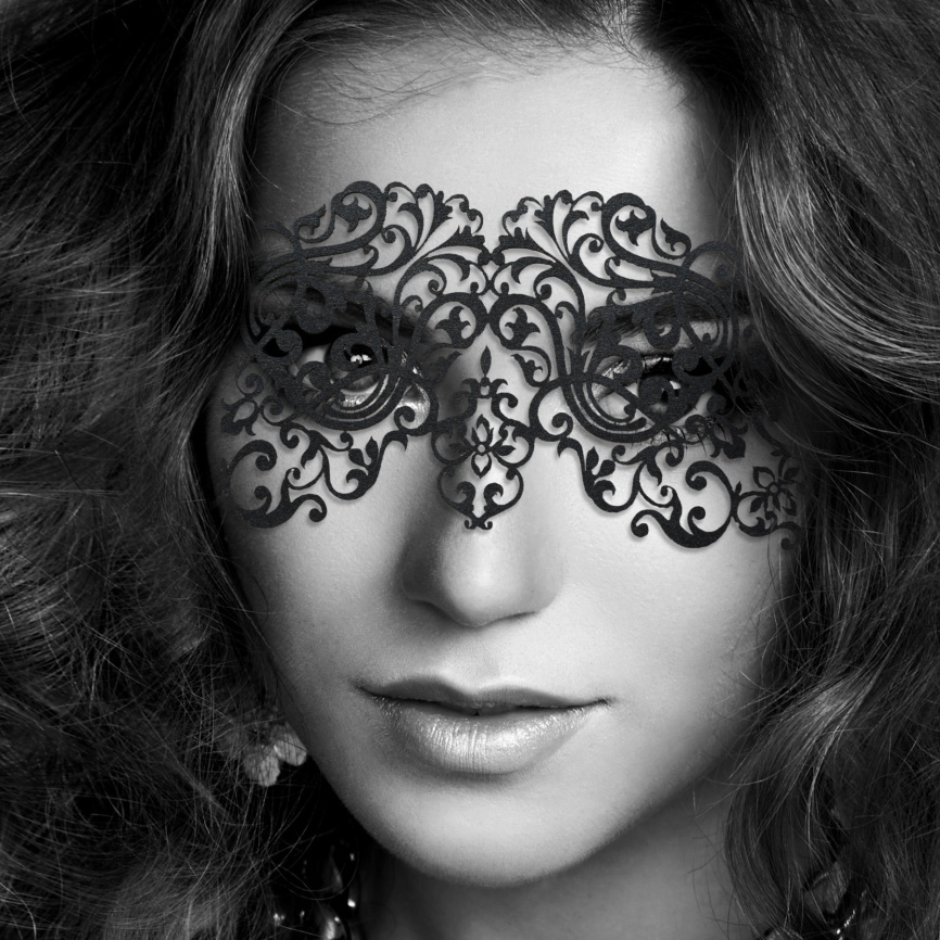 Маска на обличчя Bijoux Indiscrets - Dalila Mask, вінілова, клейове кріплення, без зав'язок фото 2