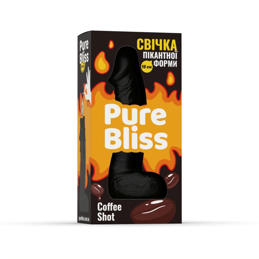 Ароматная свеча пикантной формы Pure Bliss Black Coffee Shot (Кофе) 15 см фото 6