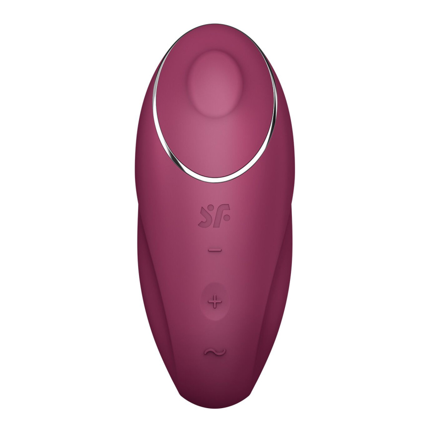 Вібростимулятор-пульсатор Satisfyer Tap & Climax 1 Red, ефект постукування пальцем, 2 мотори фото 3