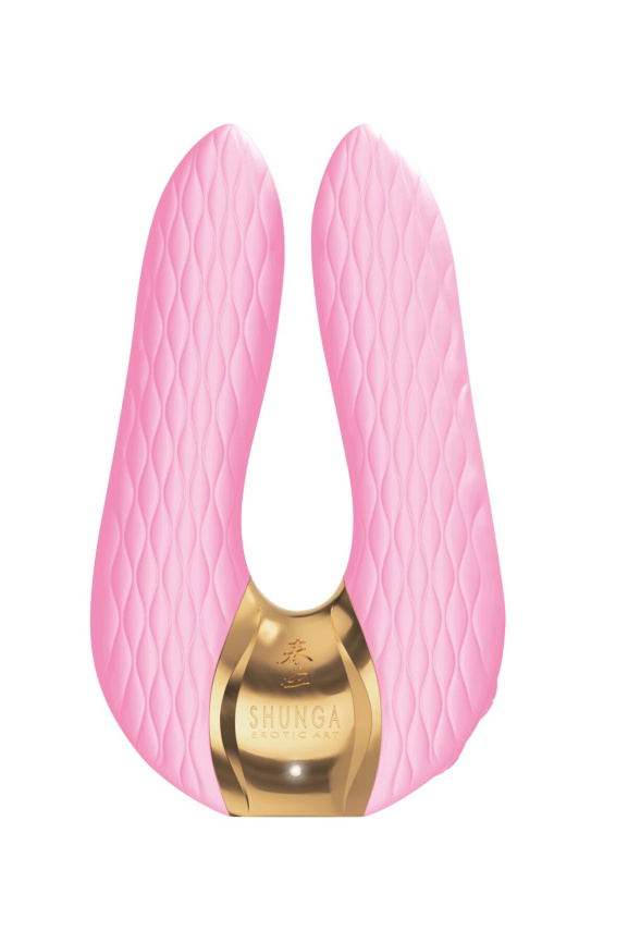 Вібратор для клітора Shunga Aiko Light Pink, гнучкі кінчики фото 1