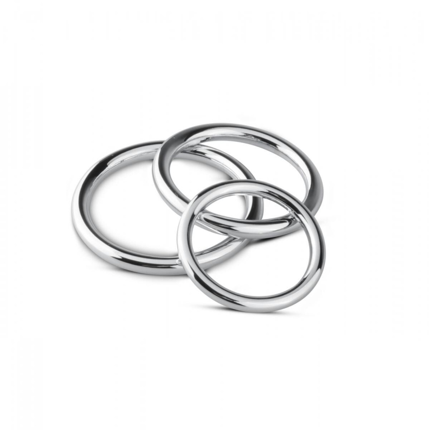 Набір ерекційних кілець Sinner Gear Unbendable – Cock/Ball Ring & Glans Ring Set фото 1