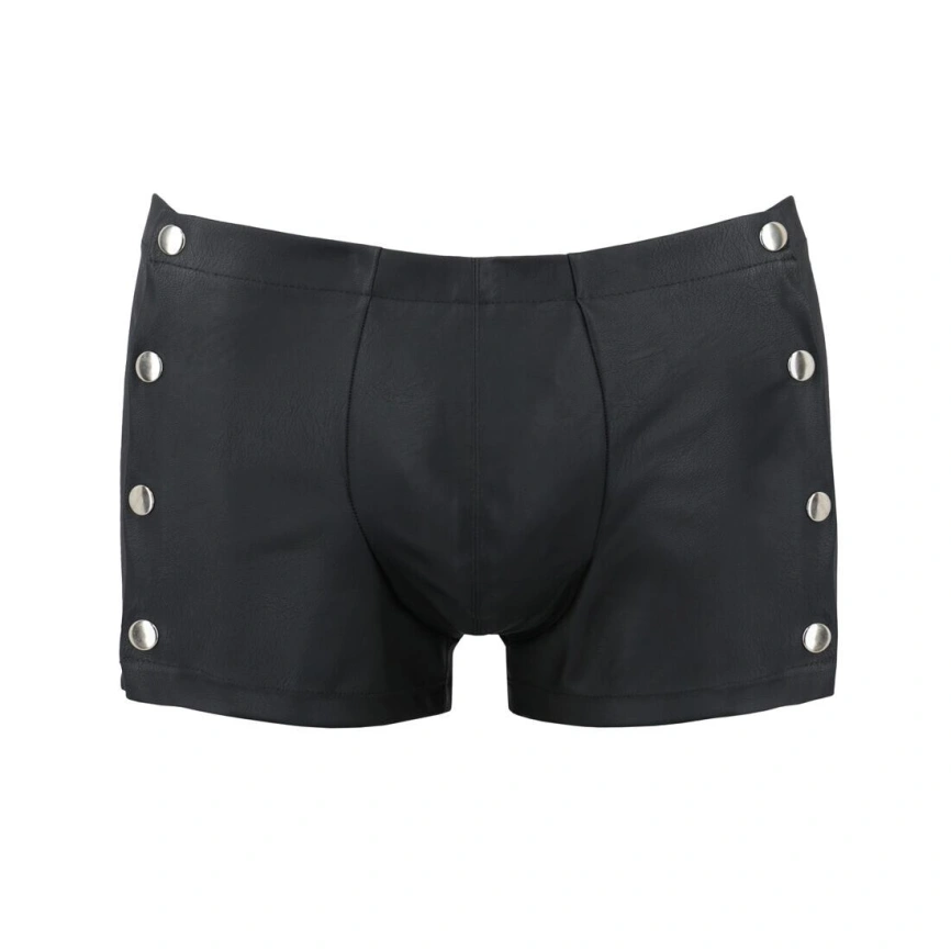 Мужские кожаные боксеры с заклепками Passion 048 SHORT DAVID L/XL Black фото 11