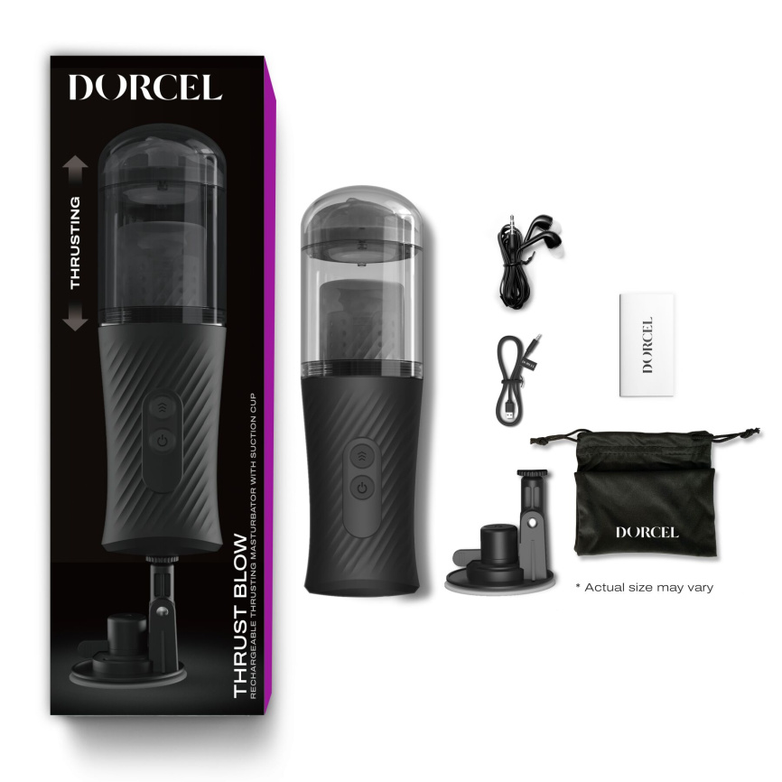 Автоматичний мастурбатор Dorcel THRUST BLOW, голосовий супровід, присоска фото 7