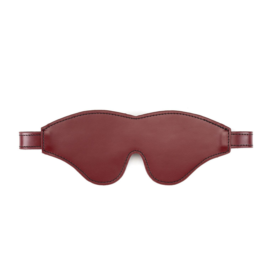 Шкіряна маска на очі Liebe Seele Wine Red Blindfold фото 4