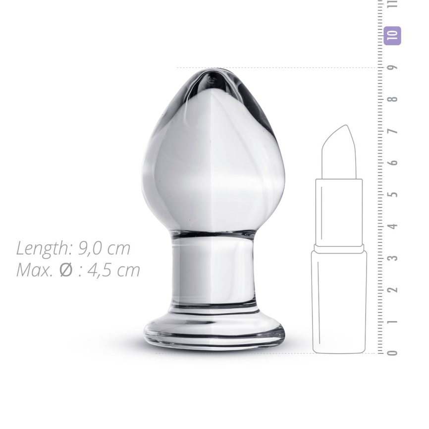 Скляна анальна пробка Gildo Glass Buttplug No. 26 фото 3