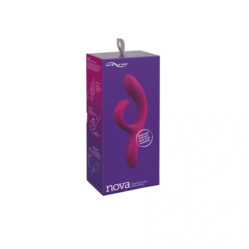 Смарт вибратор-кролик We-Vibe Nova Fuchsia, эргономичный, регулируемый угол наклона ствола фото 9