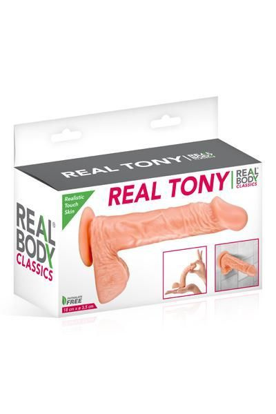 Фалоімітатор Real Body — Real Tony Flash, TPE, діаметр 3,5 см фото 3