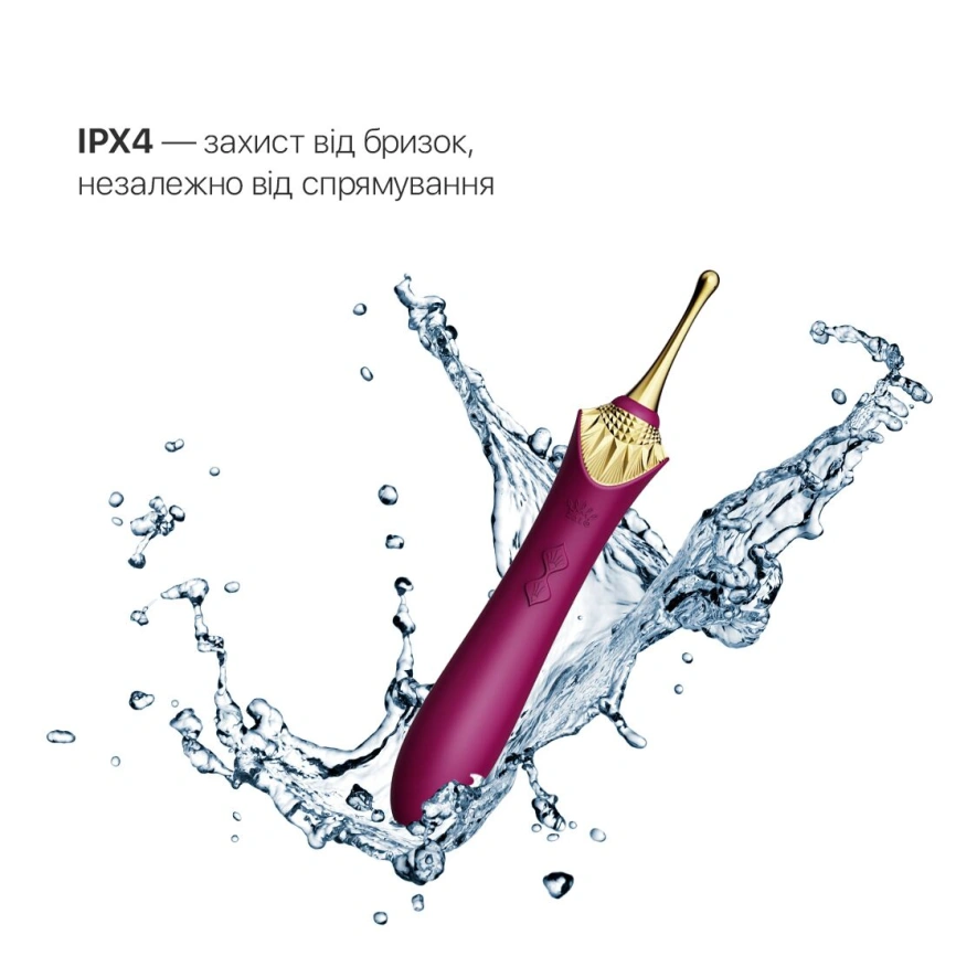 Вагинально-клиторальный вибратор Zalo — Bess Velvet Purple, мультифункциональный с насадками фото 13