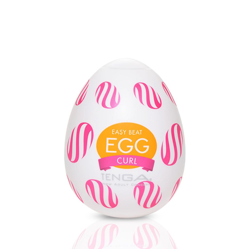 Мастурбатор-яйце Tenga Egg Curl з рельєфом із шишечок фото 1