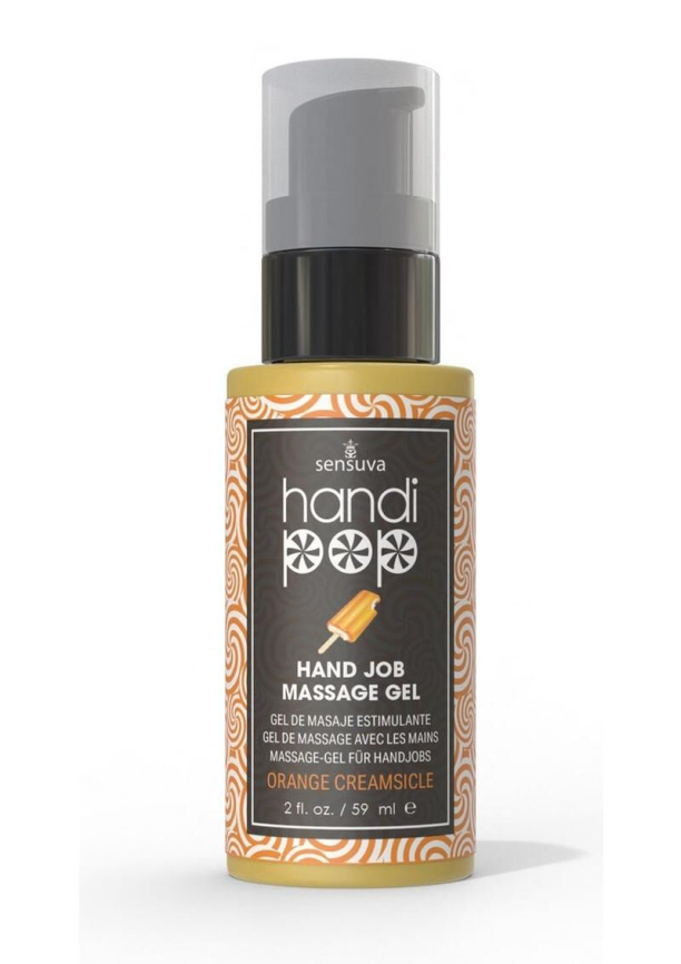 Смачний гель для вишуканих мануальних та оральних пестощів Sensuva — Handipop Orange Creamsicle 59мл фото 1