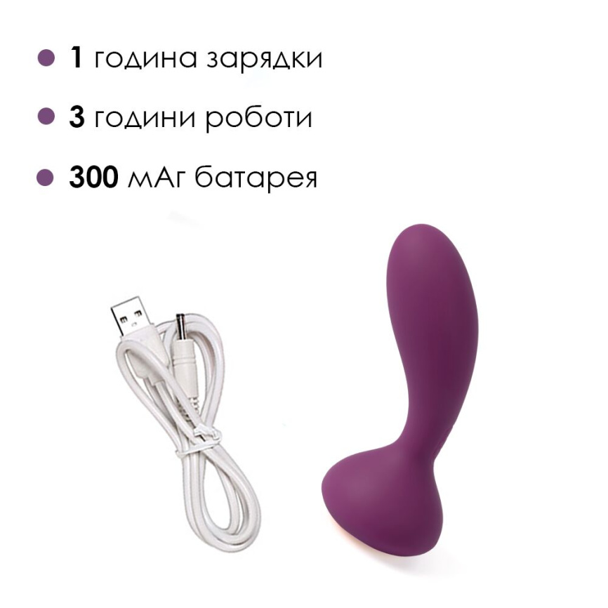 Масажер простати та вібратор точки G з пультом Svakom Julie Violet фото 5