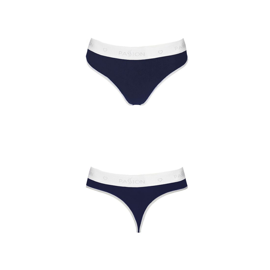 Спортивні трусики-стрінги Passion PS007 PANTIES XL, navy blue фото 5