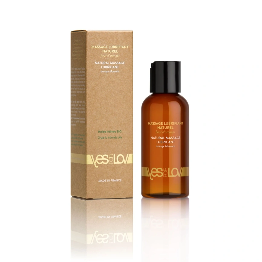 Массажное масло YESforLOV NATURAL MASSAGE LUBRICANT Orange blossom 100 мл фото 1