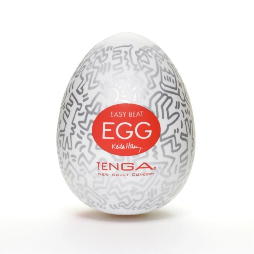 Мастурбатор-яйцо Tenga Keith Haring Egg Party фото 1
