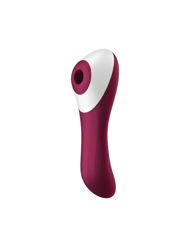 Вакуумный стимулятор с вибрацией Satisfyer Dual Crush Wine Red фото 1