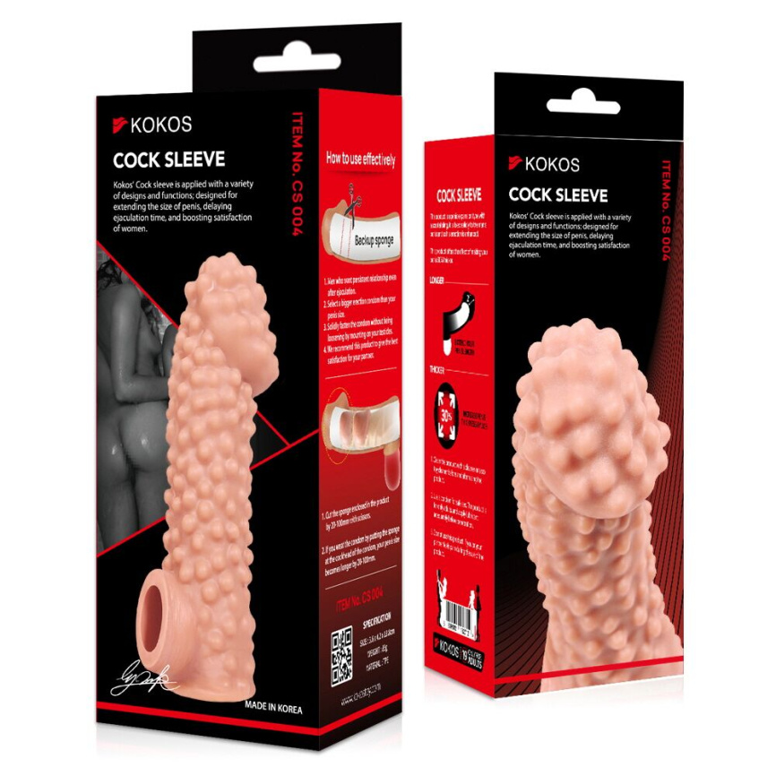 Насадка на член Kokos Cock Sleeve CS 004 M фото 4