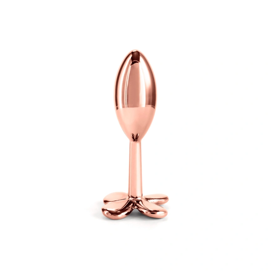 Анальная пробка NS Novelties Rear Assets - Clover - Rose Gold фото 1
