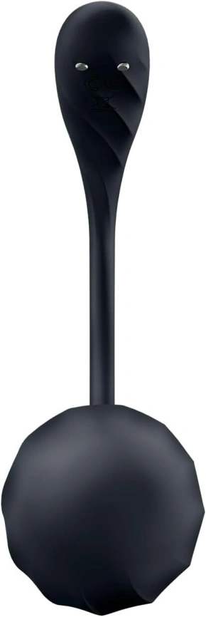 Смарт-виброяйцо Satisfyer Ribbed Petal Connect App Black, управление со смартфона, пульт ДУ фото 4