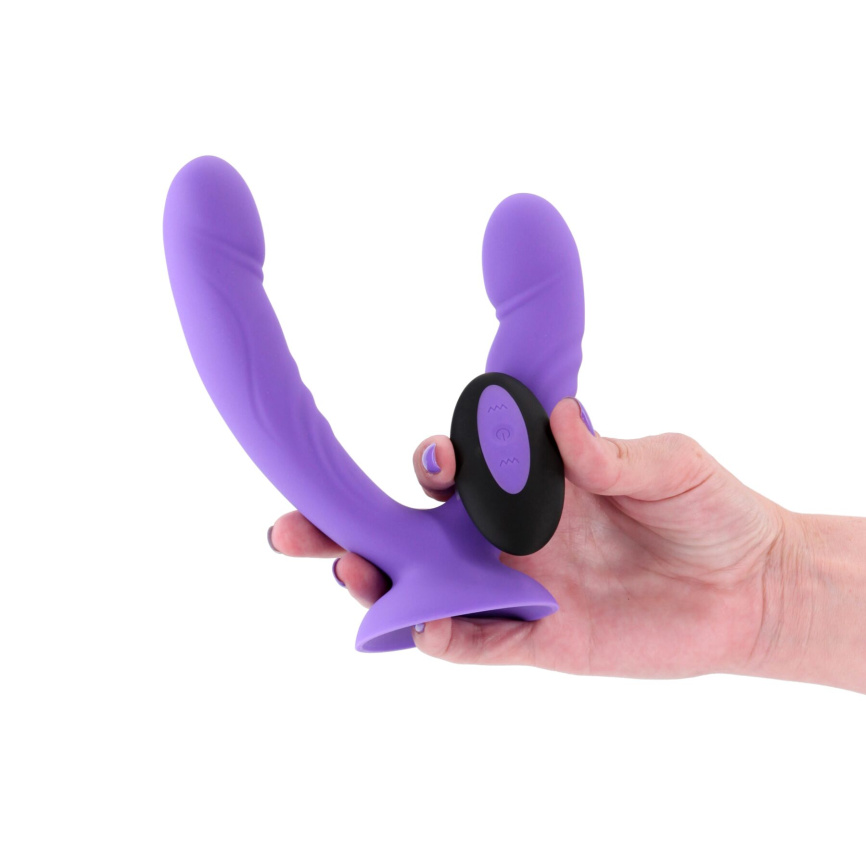 Подвійний ділдо з вібрацією NS Novelties INYA - Duet - Purple фото 2